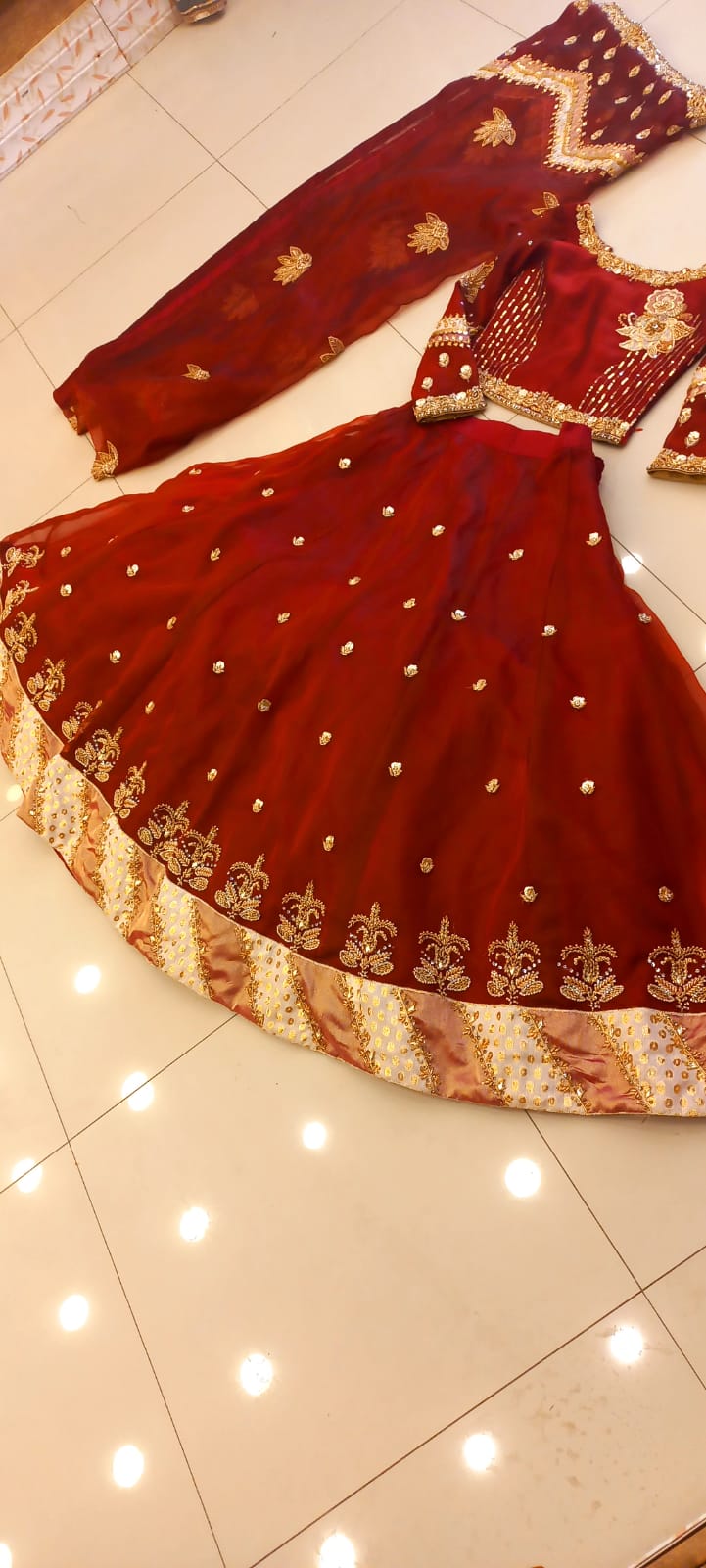 Crimson Charm Lehenga Choli