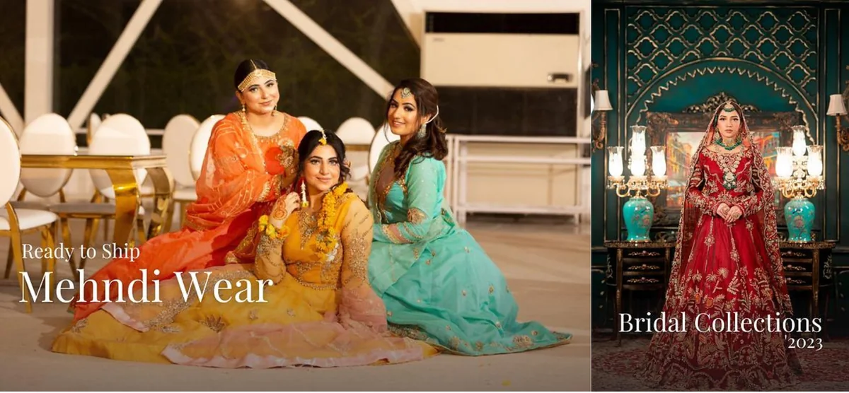 Ready to ship mehndi wear and bridal collections by Maira Khan