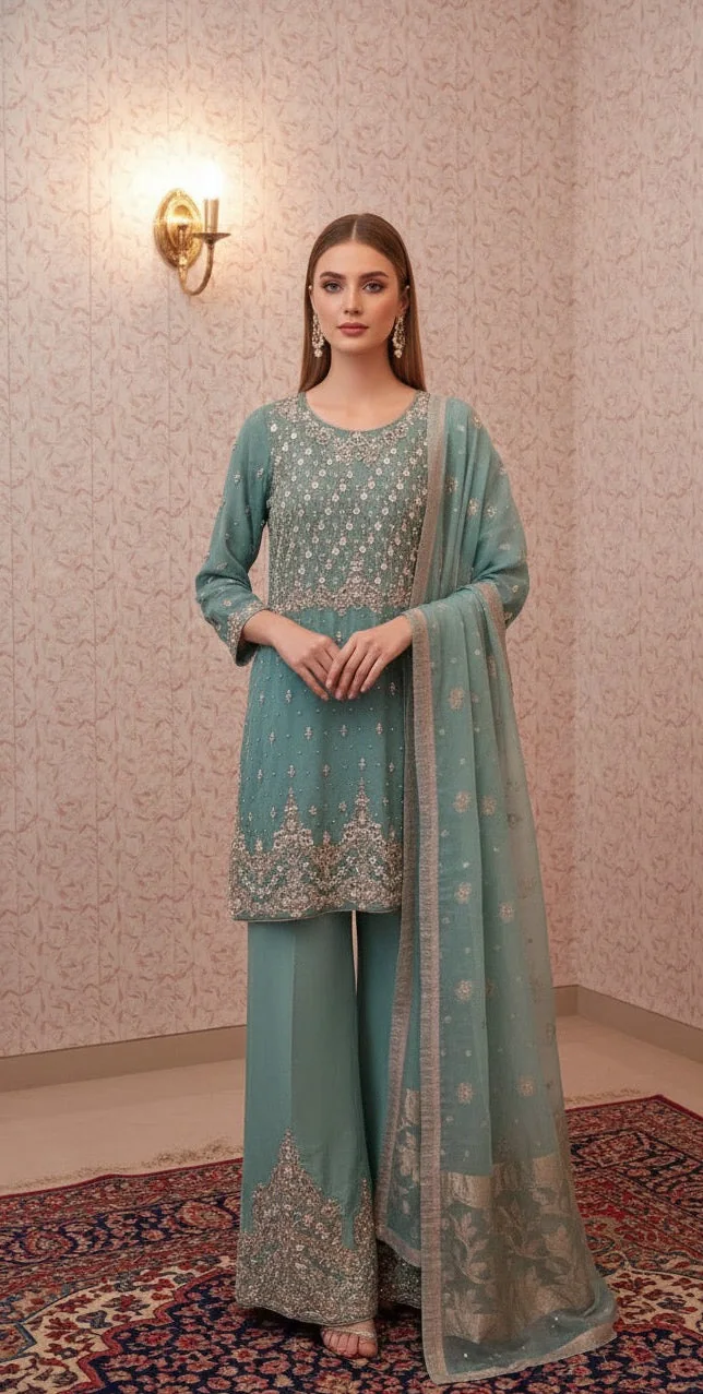 Firuzeh, heavy pret by Maira Khan
